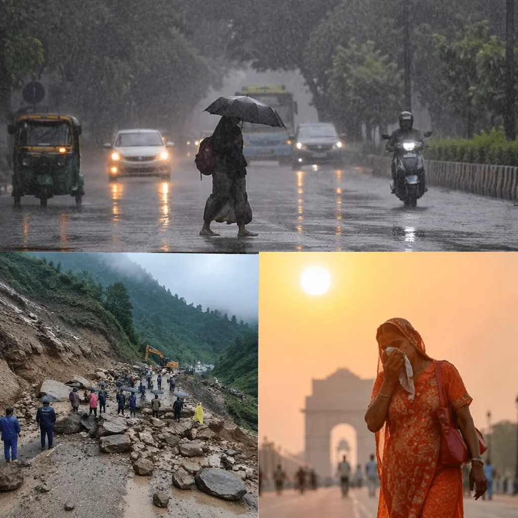 यूपी-बिहार में आंधी-बारिश, मुंबई में लैंडस्लाइड, राजस्थान में रेत का बवंडर