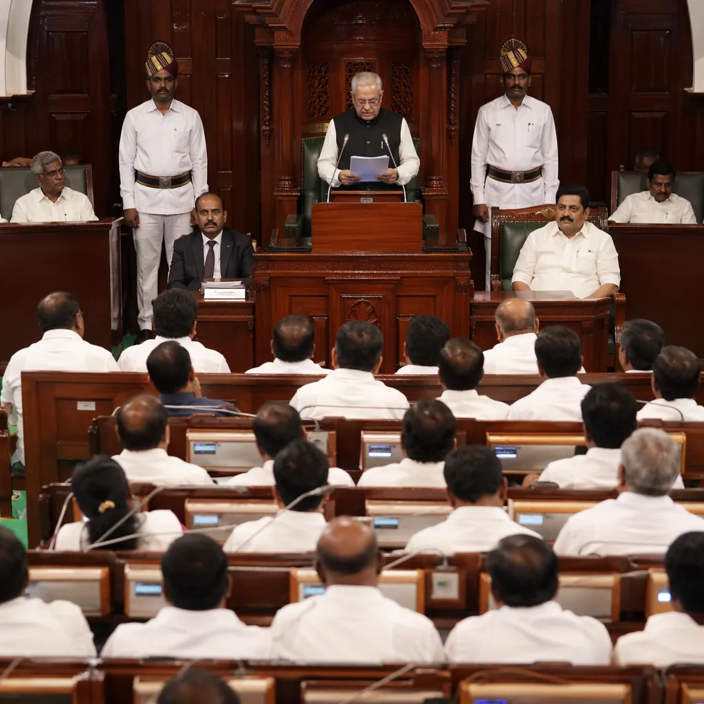 Governor’s address passes off smoothly as first session of 17th T.N. Assembly begins; House to meet for three days