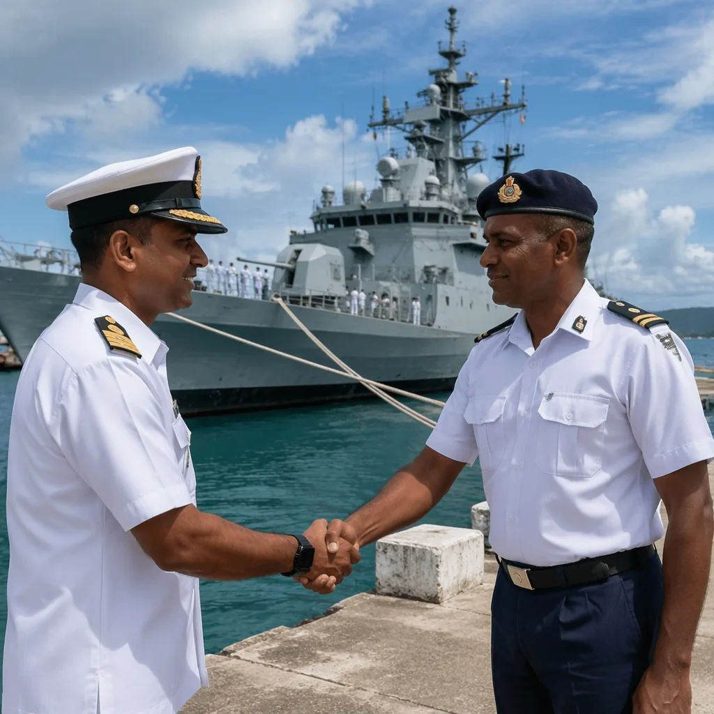 Indian Naval Ship Tarkash strengthens ties in Seychelles visit