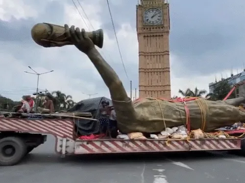Lionel Messi's 70-Foot Statue Removed in Kolkata Over Safety Concerns