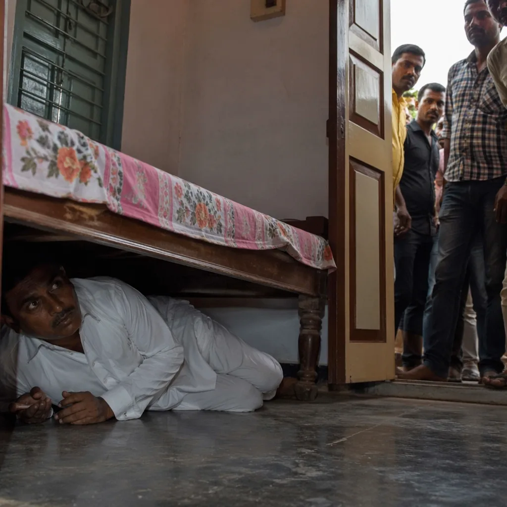 TMC Leader Allegedly Hides Under Bed Amid Crowd's Protest Over 'Cut Money'