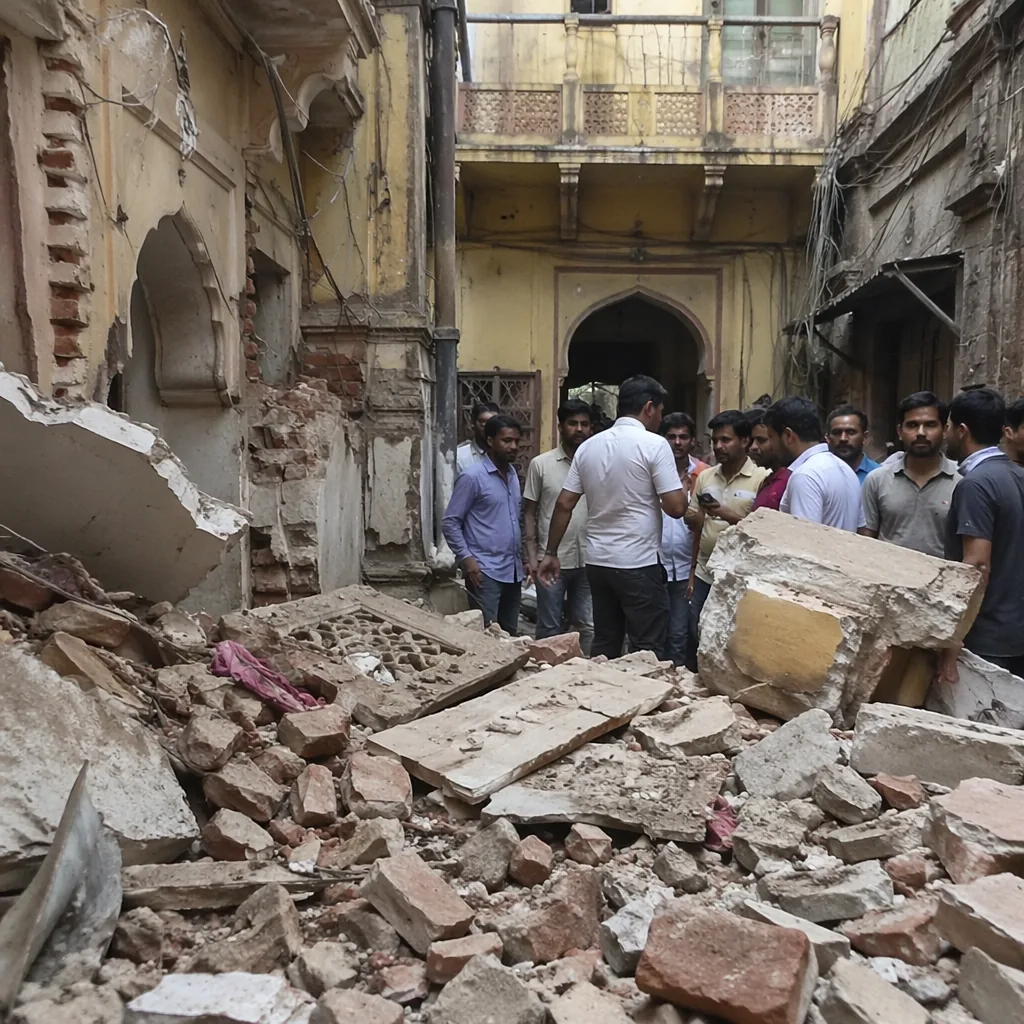 Building Collapse Near Banke Bihari Temple in Vrindavan: 9 Injured, 4 Critical