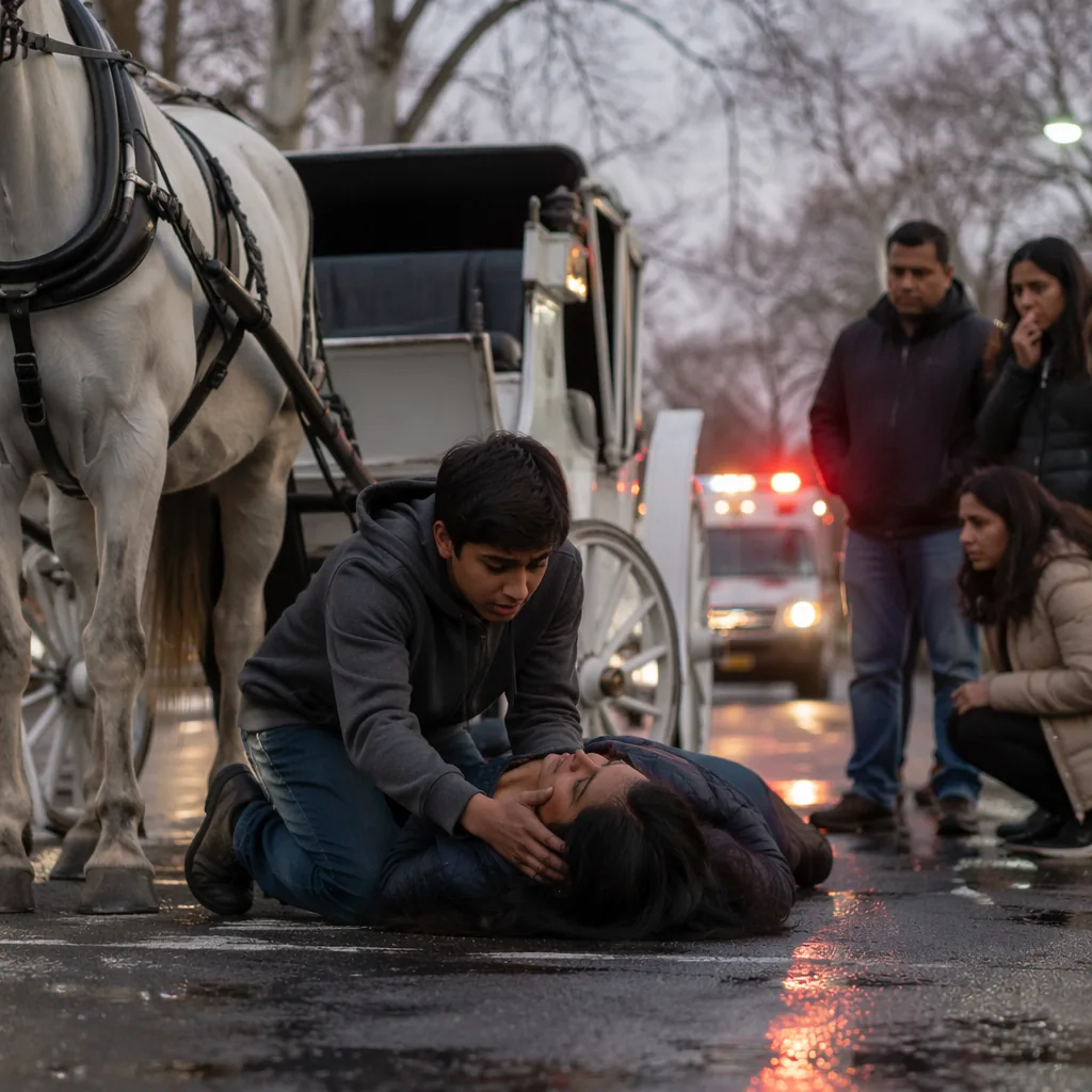 Indian Teen Dies While Rescuing Mother from Horse Carriage Accident
