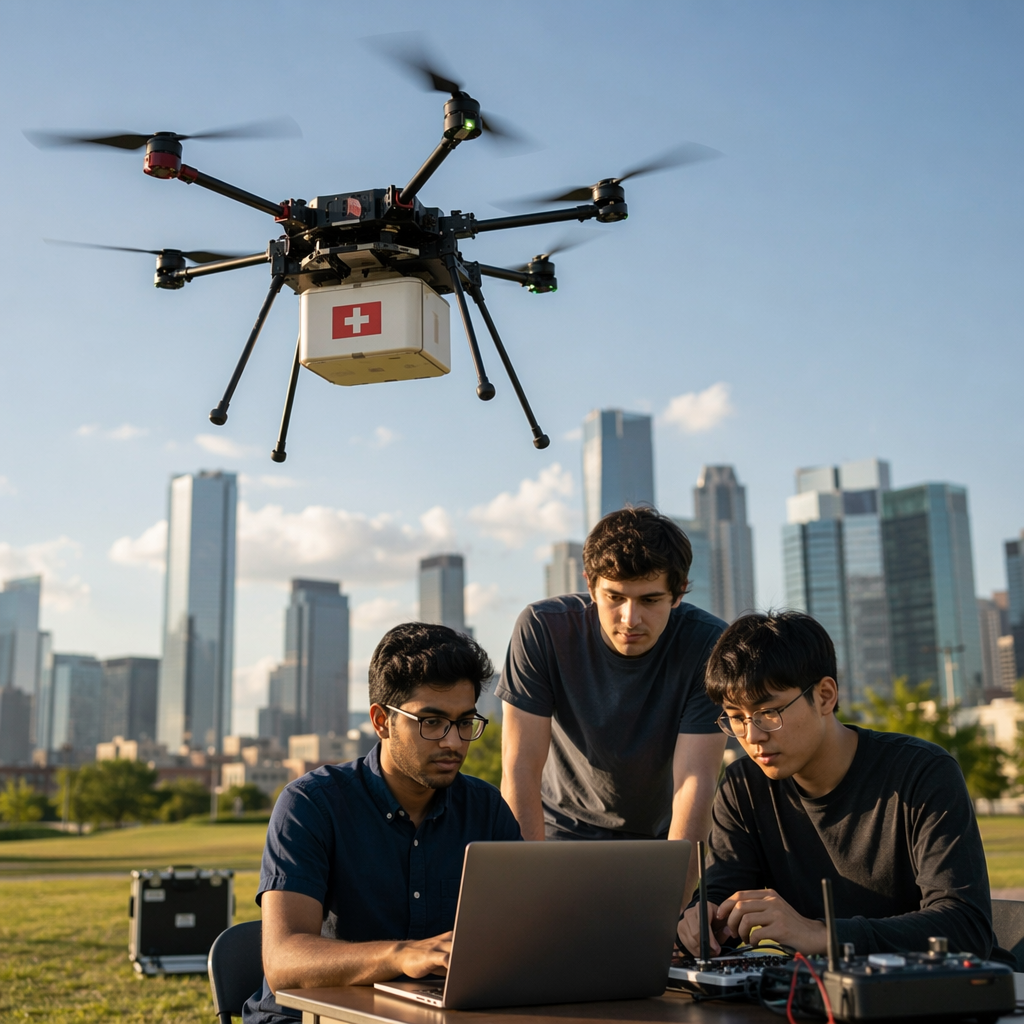 Saving lives in sky: Texas college students raise $1.85 million for medical cargo drone startup that can deliver life-saving supplies in minutes