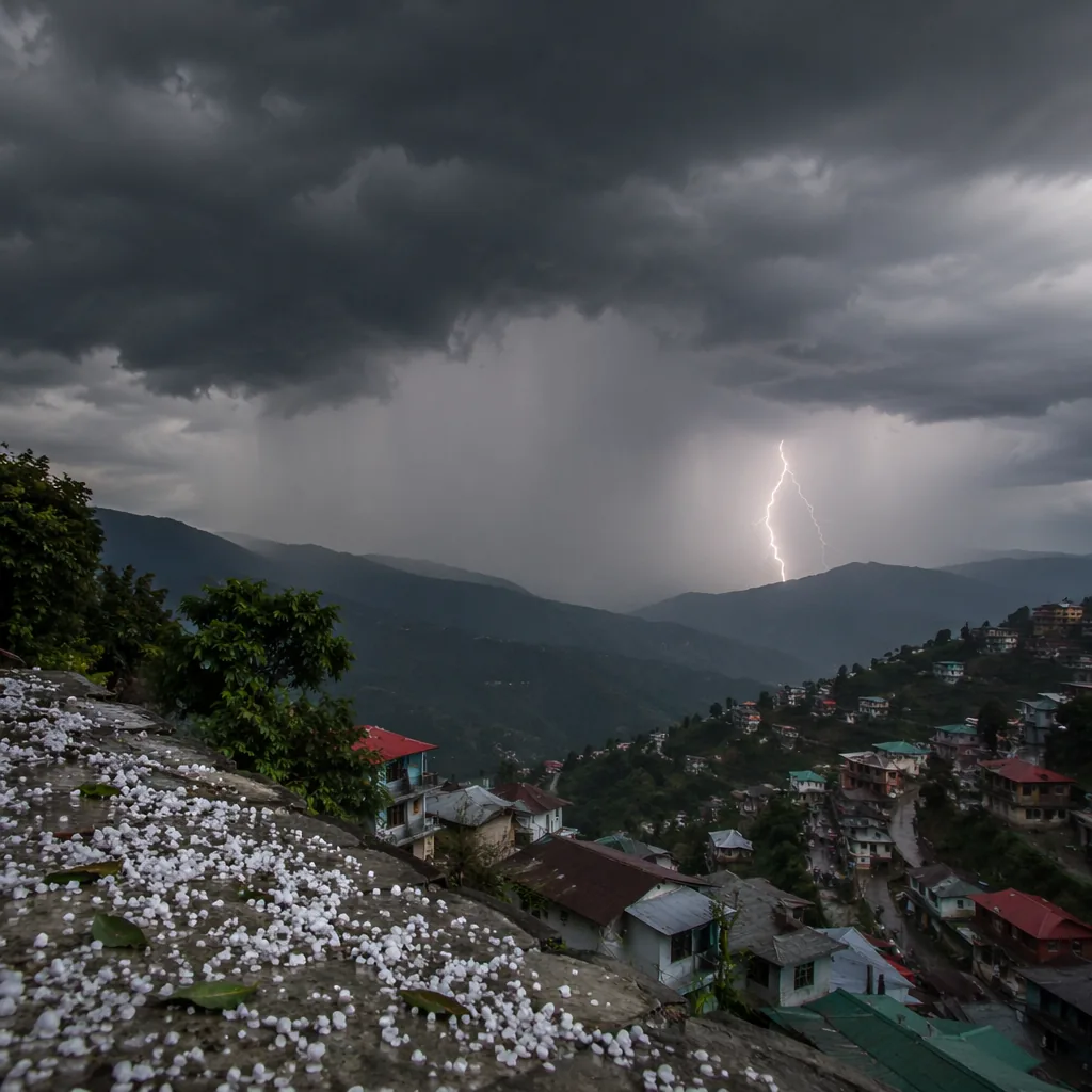 हिमाचल में भारी ओलावृष्टि और तूफान का अलर्ट, अगले 6 दिन बारिश के