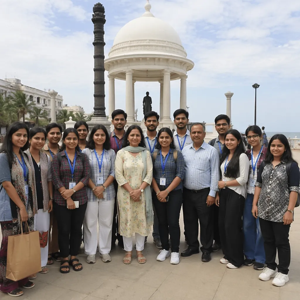 Himachal Pradesh team visits Puducherry under Yuva Sangam Phase VI