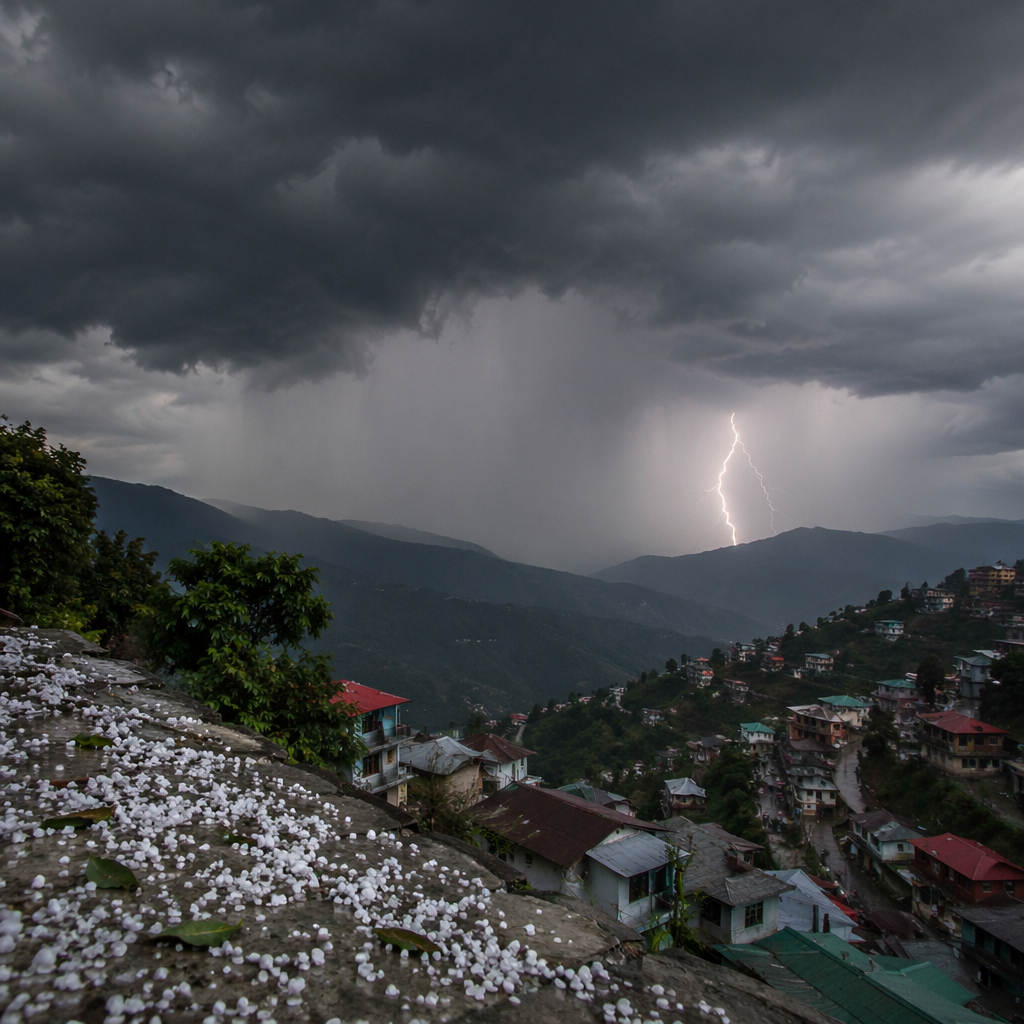 हिमाचल में भारी ओलावृष्टि और तूफान का अलर्ट, अगले 6 दिन बारिश के