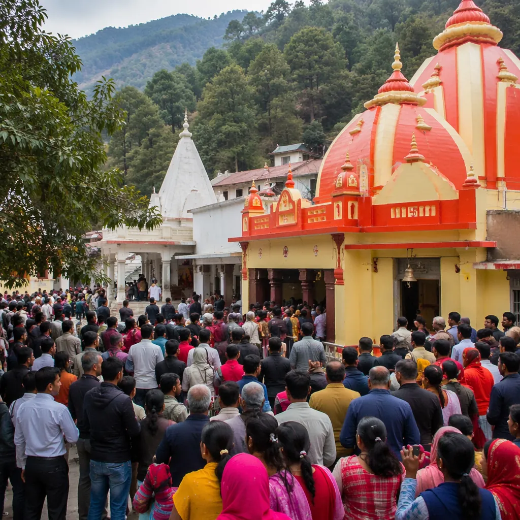 Kainchi Dham Foundation Day: Over 40,000 Devotees Visit in 5 Hours