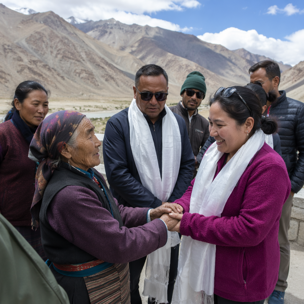 MoS Sports Raksha Khadse concludes Ladakh visit under Vibrant Village