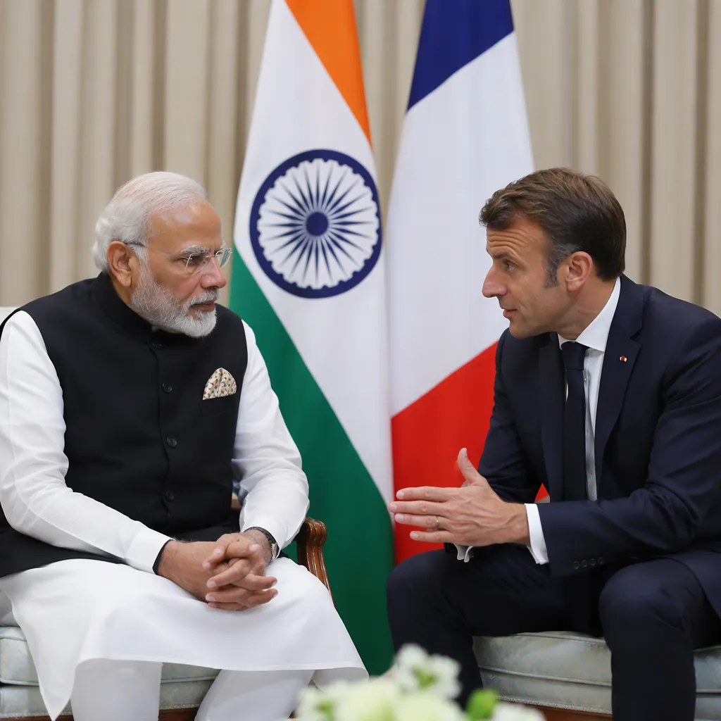 PM Modi and President Macron discuss India-France strategic ties