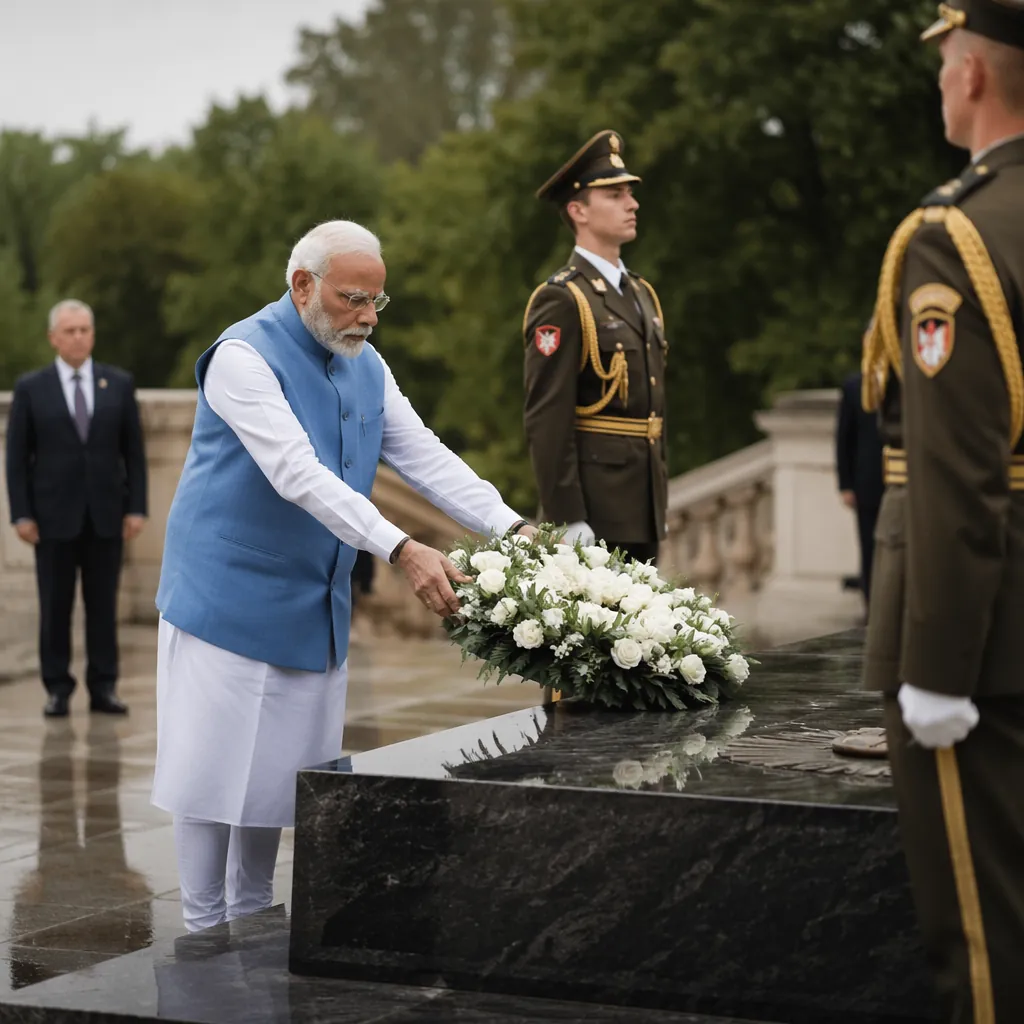 PM Modi pays tribute at Slovakia's Tomb of the Unknown Soldier