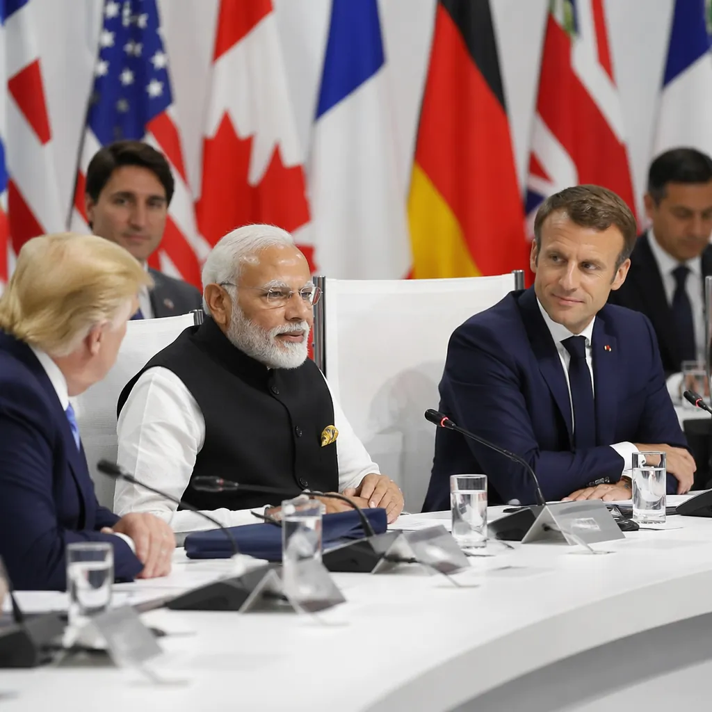 Prime Minister addresses G7 session on global partnerships in France