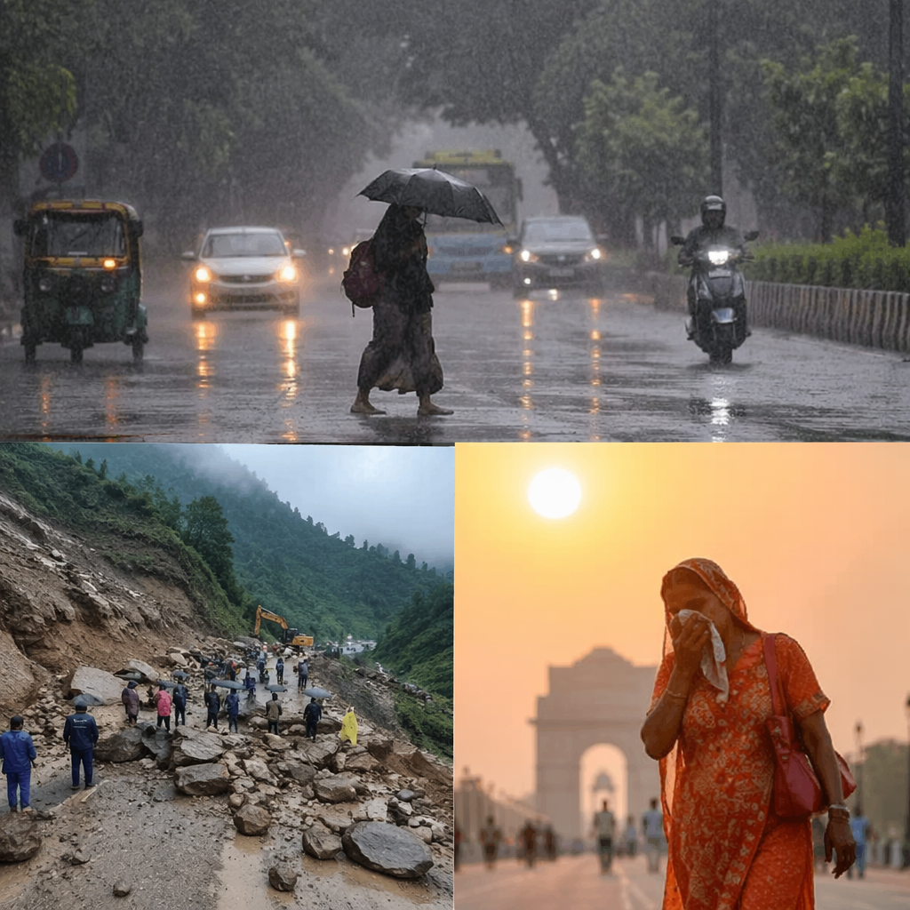 यूपी-बिहार में आंधी-बारिश, मुंबई में लैंडस्लाइड, राजस्थान में रेत का बवंडर