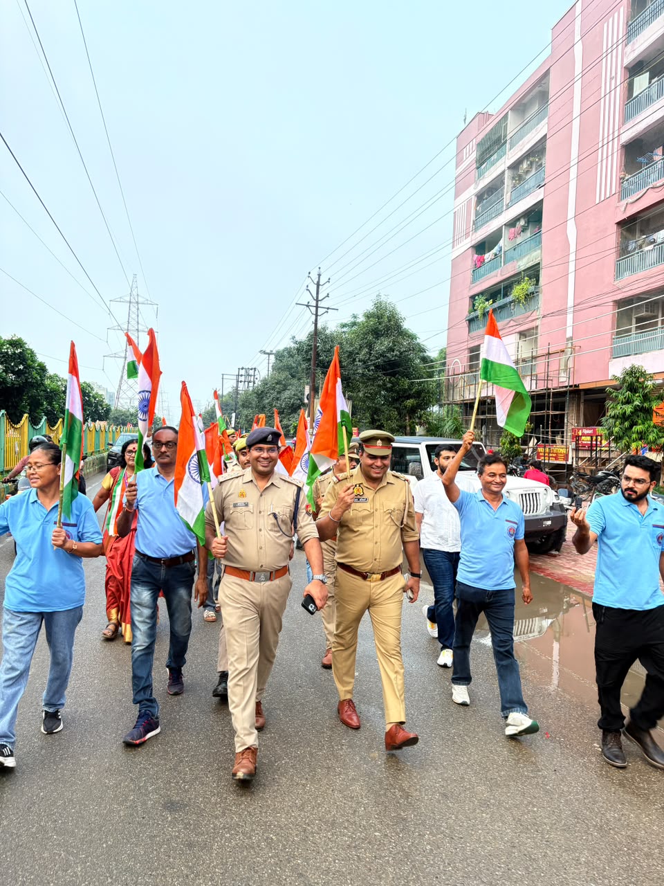 Indirapuram police hold Tiranga Yatra, enhance security ahead of Independence Day