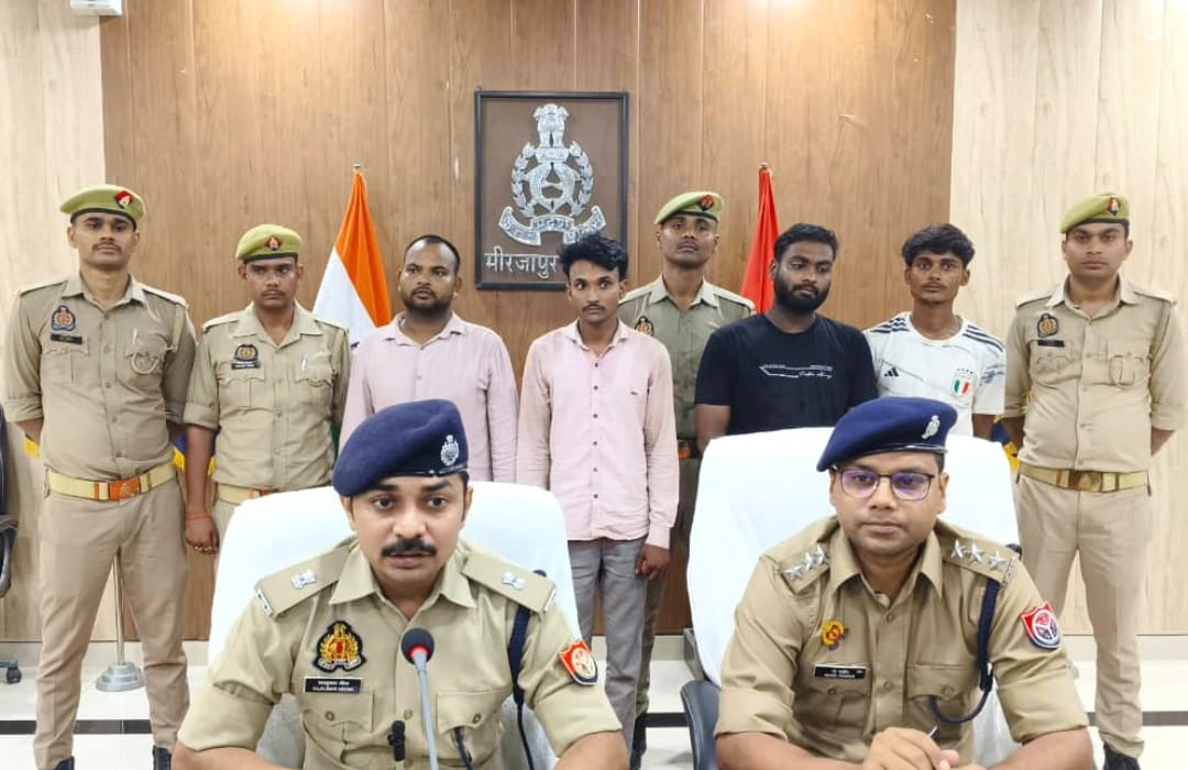 Mirzapur police arrest four in major cyber fraud crackdown